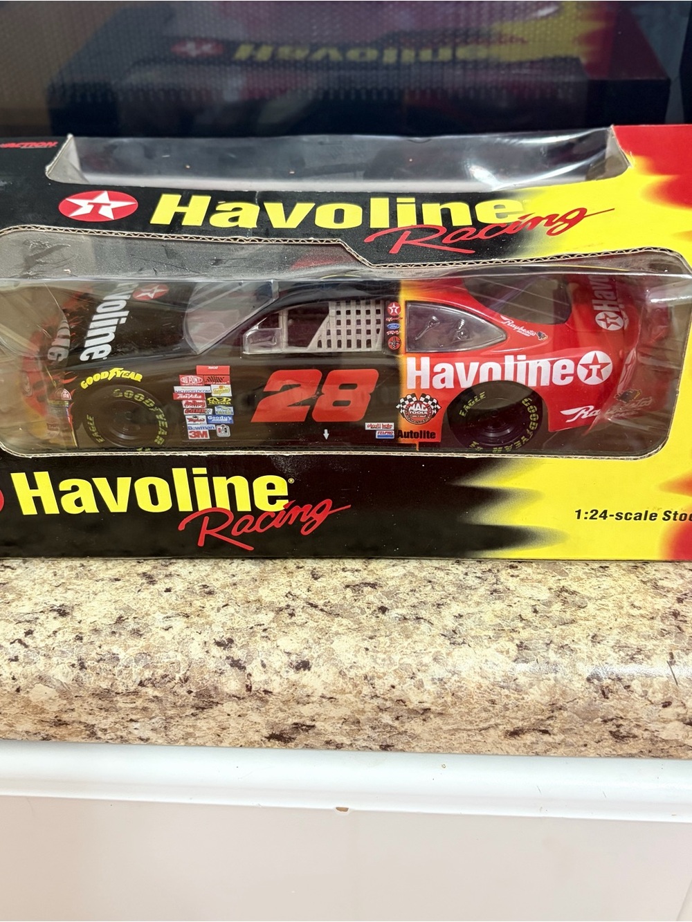 1:24 Scale Red and Black Die-Cast #28 Race Car